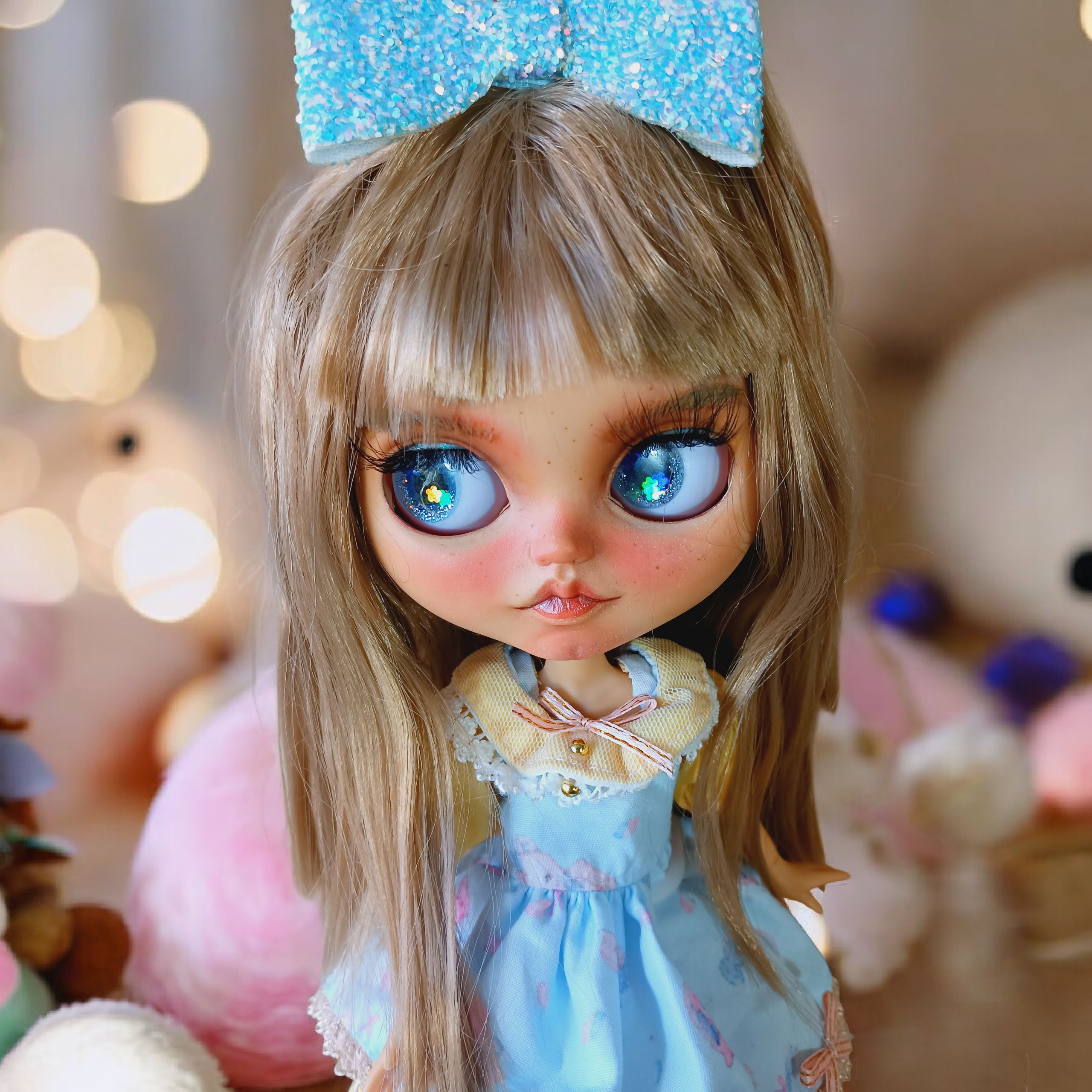 OOAK Custom Blythe Doll-Tan W/Dirty Blonde Hair
